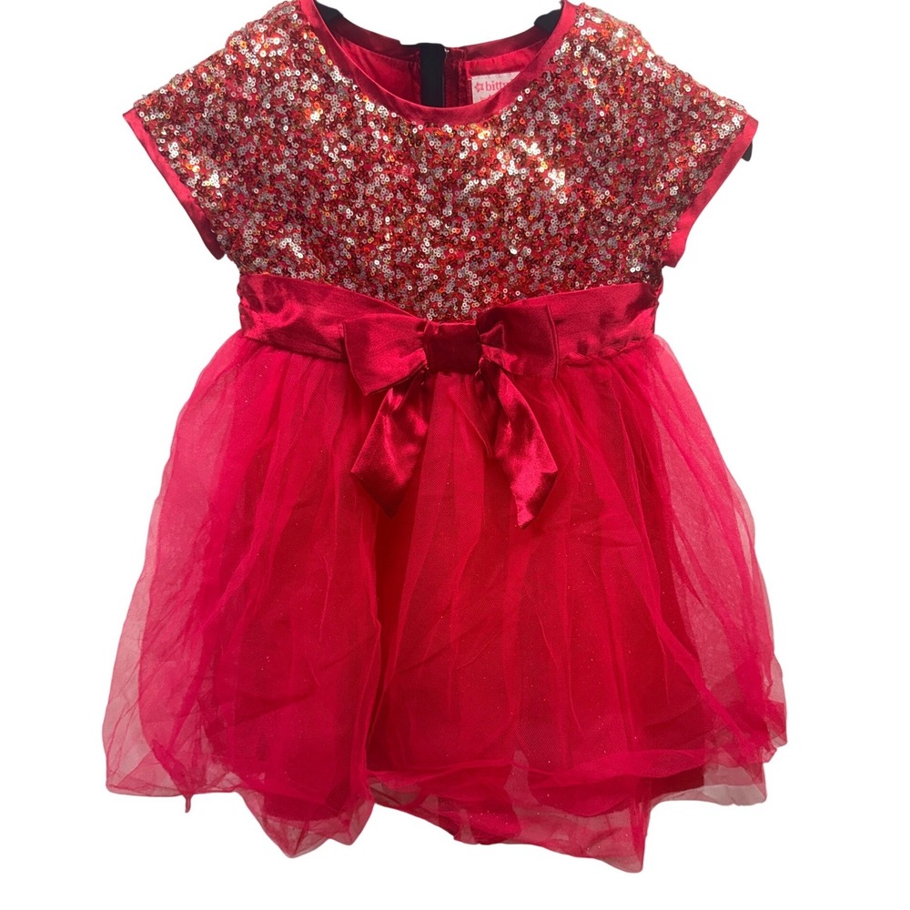 Bitty Baby NWOT American Girl Doll "Deck the Halls" Glitter Sequin Party Dress